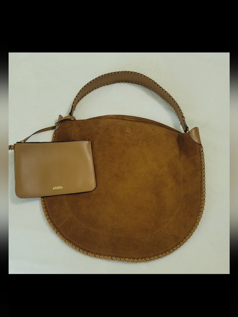 Isabel Marant Oskan Hobo Soft Color Cognac